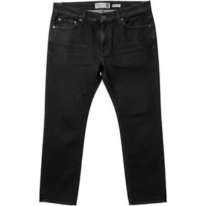 Recycled Blues Mens Slim Fit Jeans Dark Wash Black Denim 34x30 RN120382